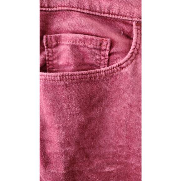 Loft 552423 Women's size 32/14 Maroon Velvet Wide Leg Trousers Pants (C4) - Picture 4 of 8